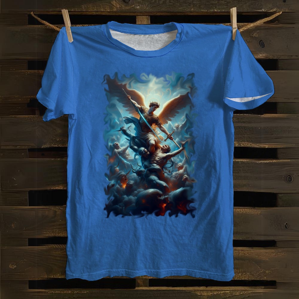Light And Dark Quadrant Cotton T-shirt