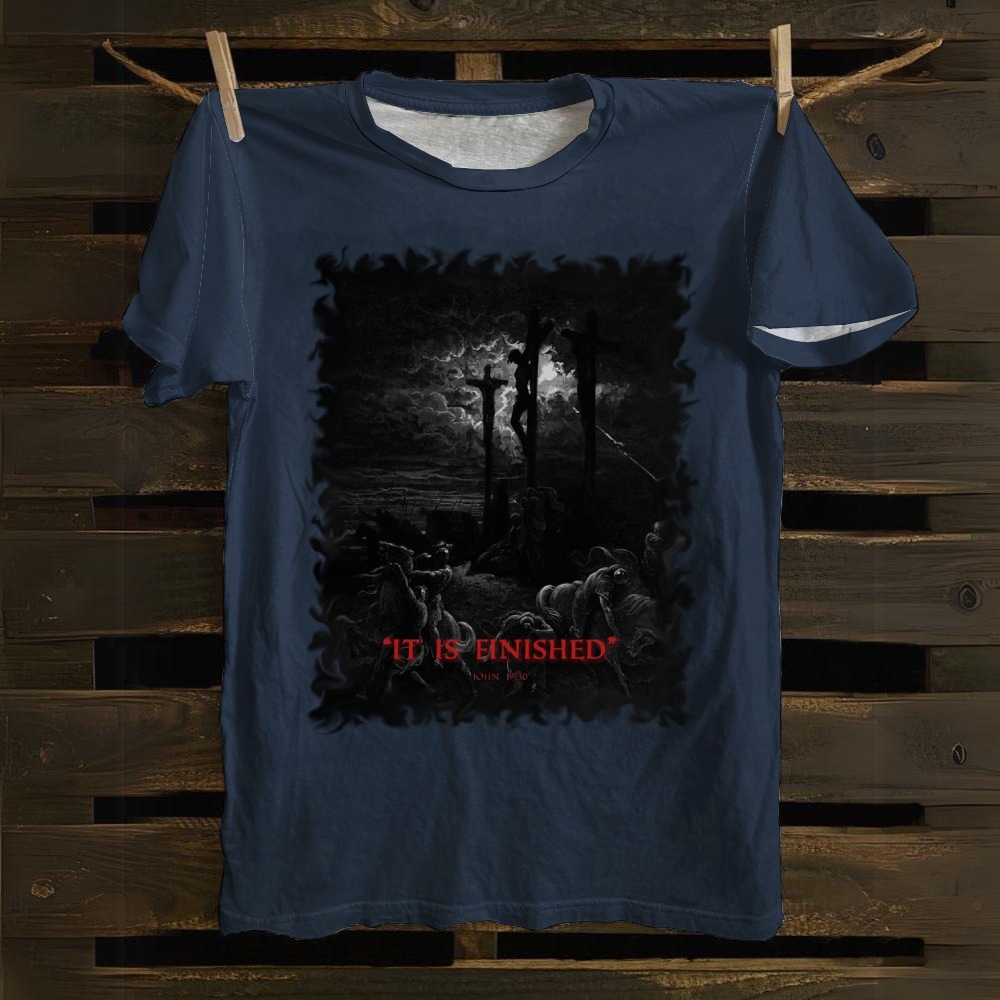 Prayer Before The CrossCotton T-shiryt