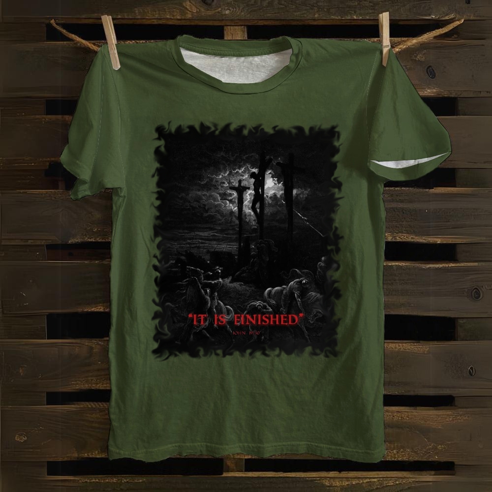 Prayer Before The CrossCotton T-shiryt