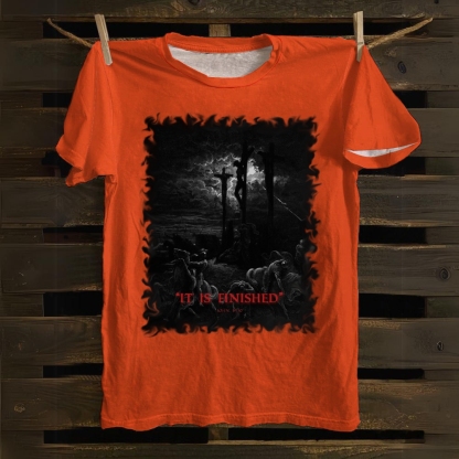 Prayer Before The CrossCotton T-shiryt