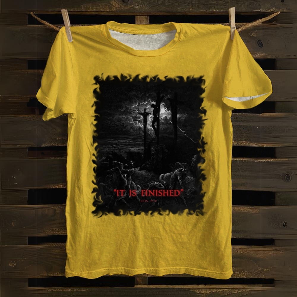 Prayer Before The CrossCotton T-shiryt