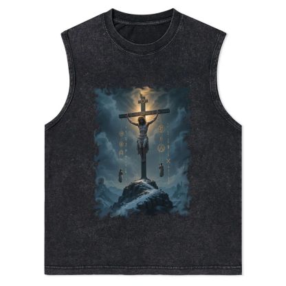 The Passion of Jesus Christian Snowflake Washed Vest