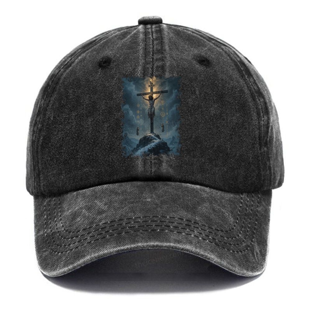 The Passion of Jesus Unisex Vintage Casual Washed Cap