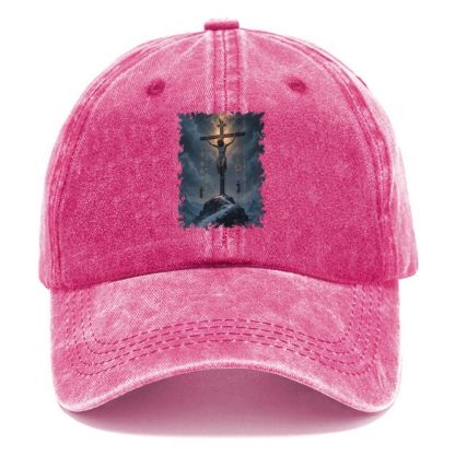 The Passion of Jesus Unisex Vintage Casual Washed Cap