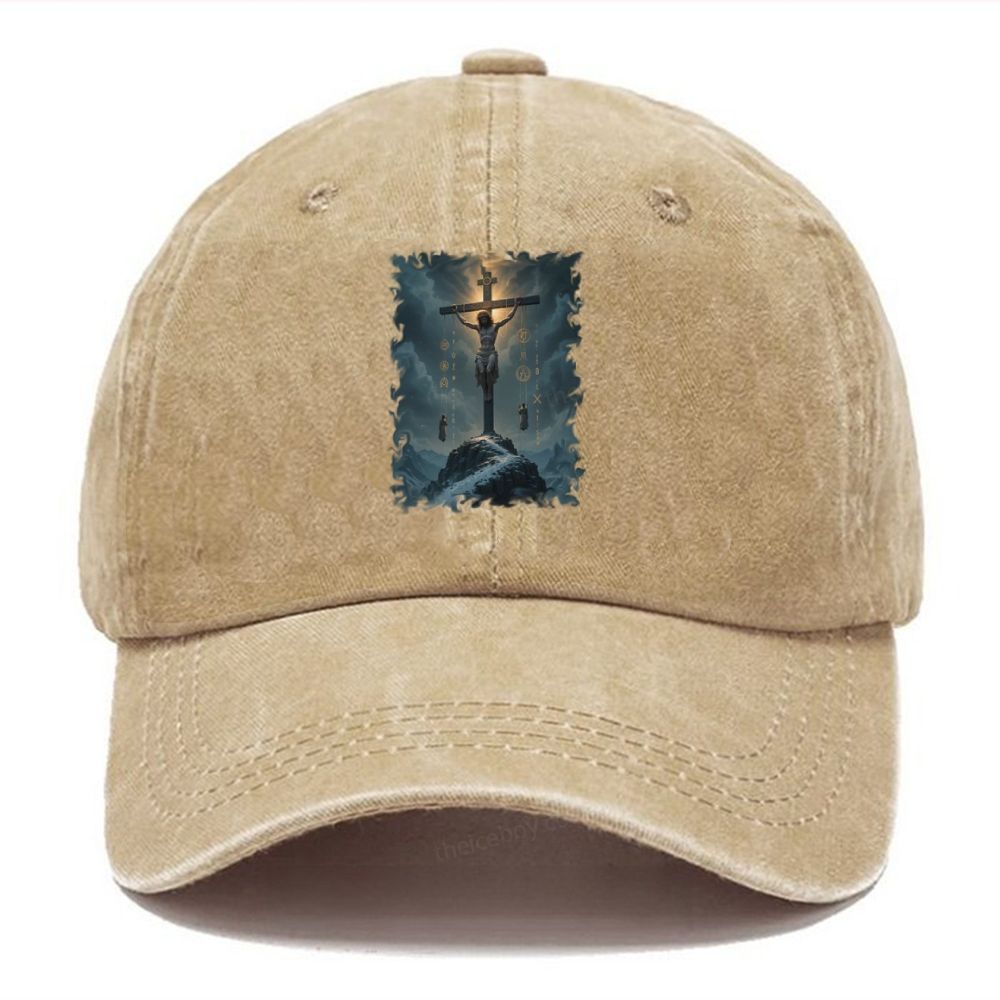 The Passion of Jesus Unisex Vintage Casual Washed Cap
