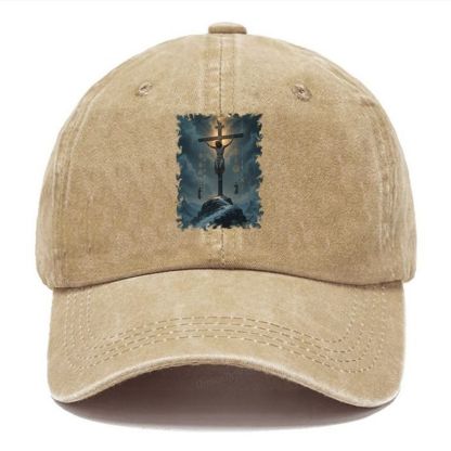 The Passion of Jesus Unisex Vintage Casual Washed Cap