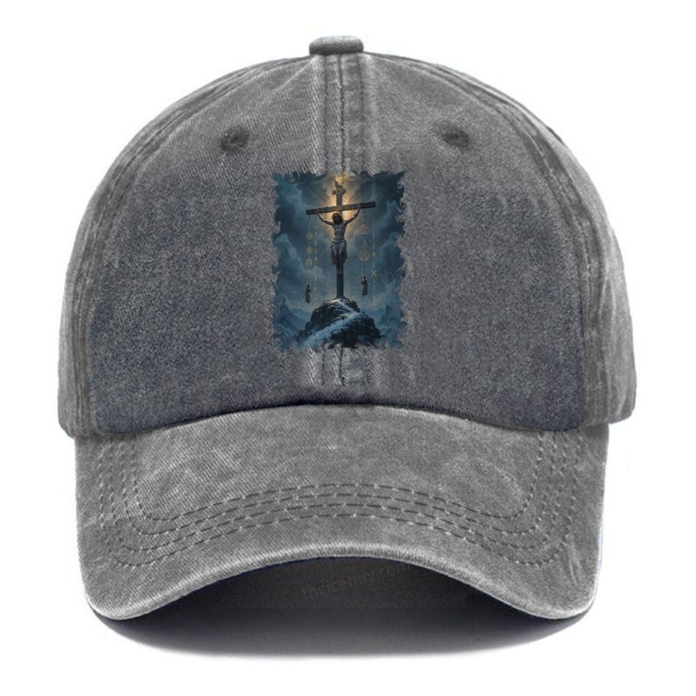 The Passion of Jesus Unisex Vintage Casual Washed Cap
