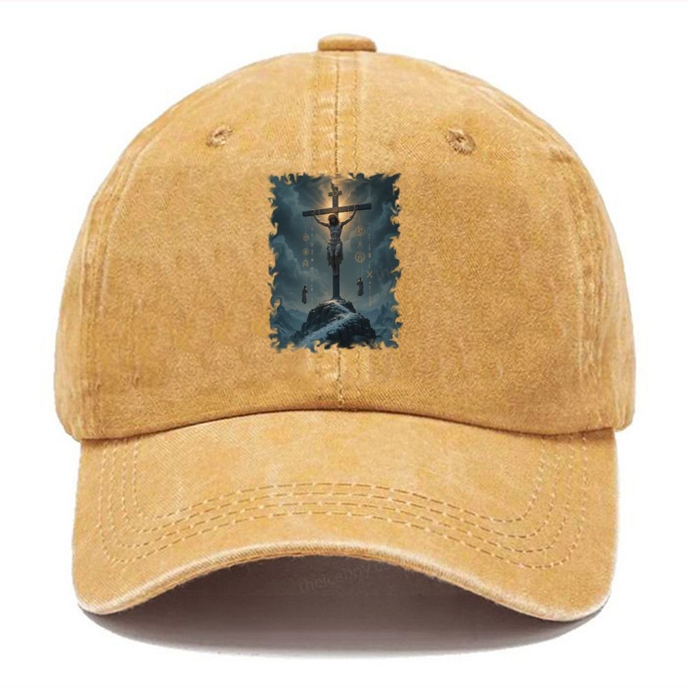 The Passion of Jesus Unisex Vintage Casual Washed Cap
