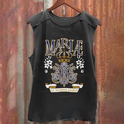 Santissimo Nome Di Maria Washed Tank Top