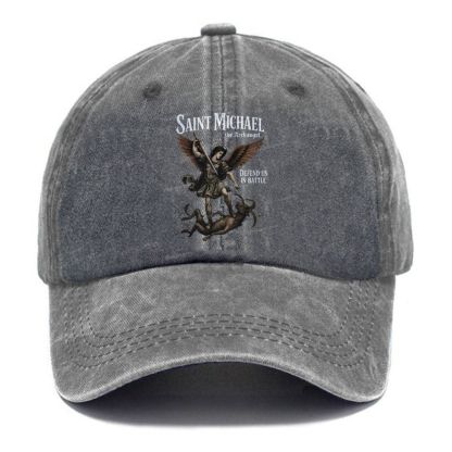 Saint Michael The Archange Unisex Vintage Casual Washed Cap