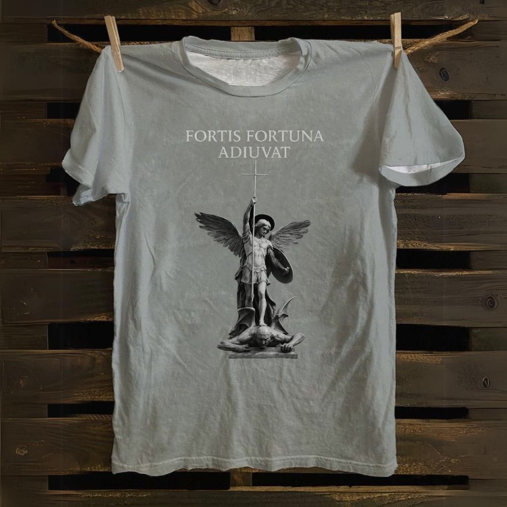 ST FORTIS FORTUNA ADIUVAT Cotton T-shirt