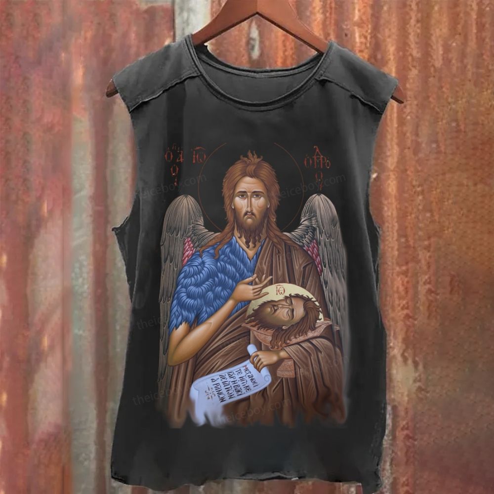 John The Baptist Washed Tank Top