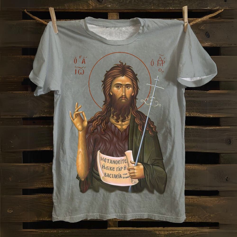 The Birth Of A Pioneer Of Monasticism Cotton T-shirt