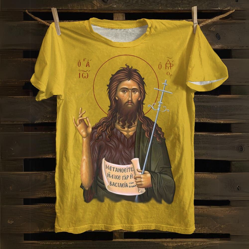 The Birth Of A Pioneer Of Monasticism Cotton T-shirt