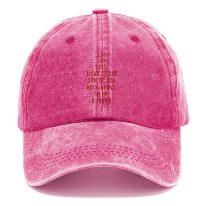 Lord Jesus Christ Unisex Vintage Casual Washed Cap