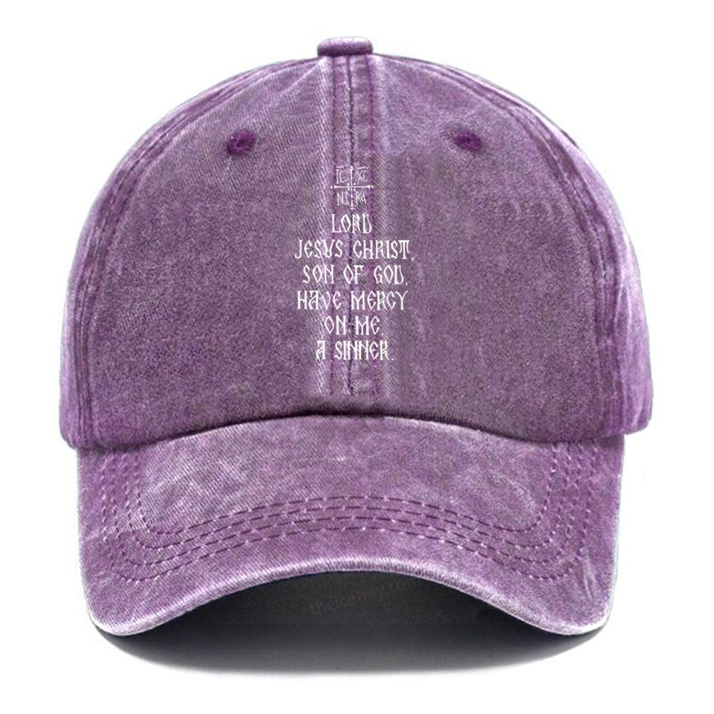 Lord Jesus Christ Unisex Vintage Casual Washed Cap