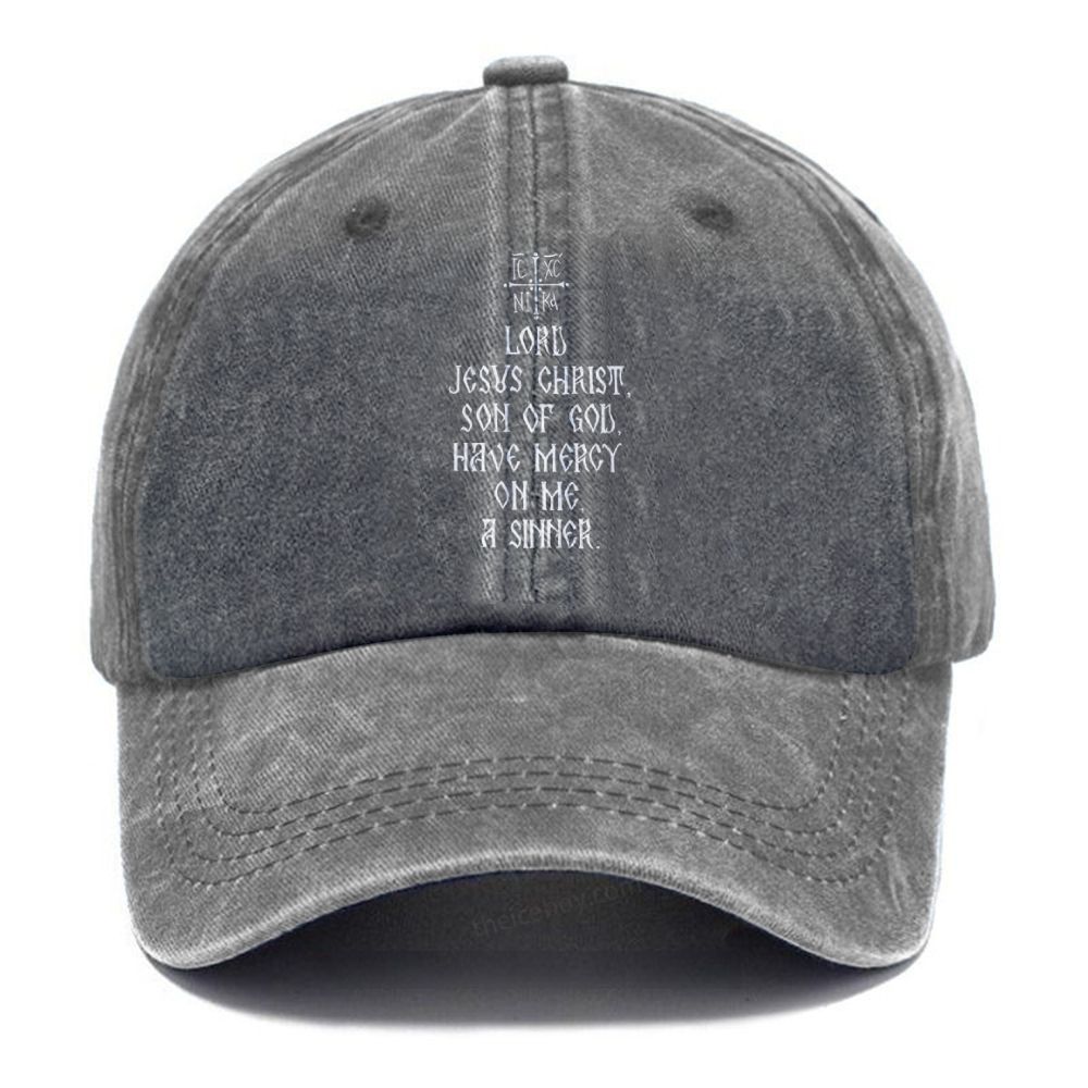 Lord Jesus Christ Unisex Vintage Casual Washed Cap