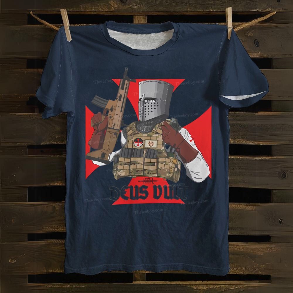 Crusader Tactical Catholic Cotton T-shirt