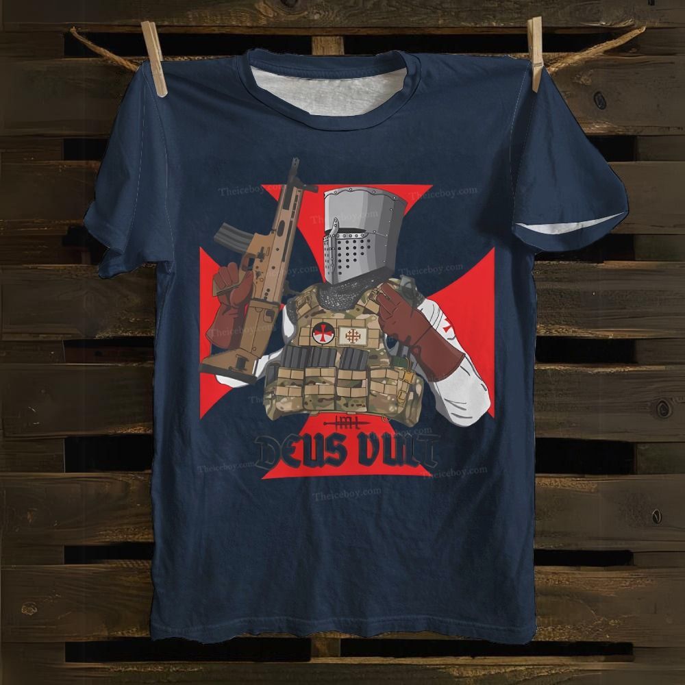 Crusader Tactical Catholic Cotton T-shirt