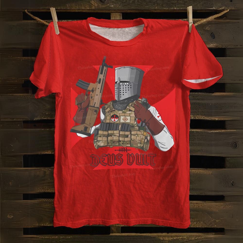 Crusader Tactical Catholic Cotton T-shirt