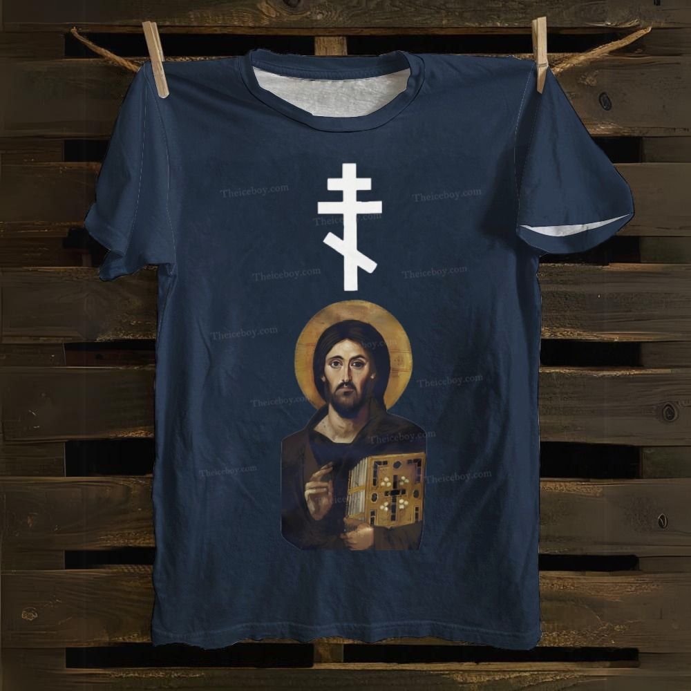 Christian Cross Cotton T-shirt