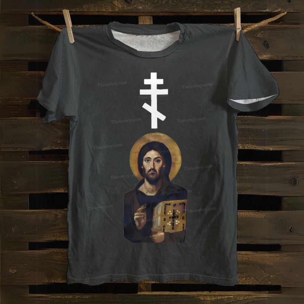 Christian Cross Cotton T-shirt