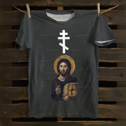 Christian Cross Cotton T-shirt
