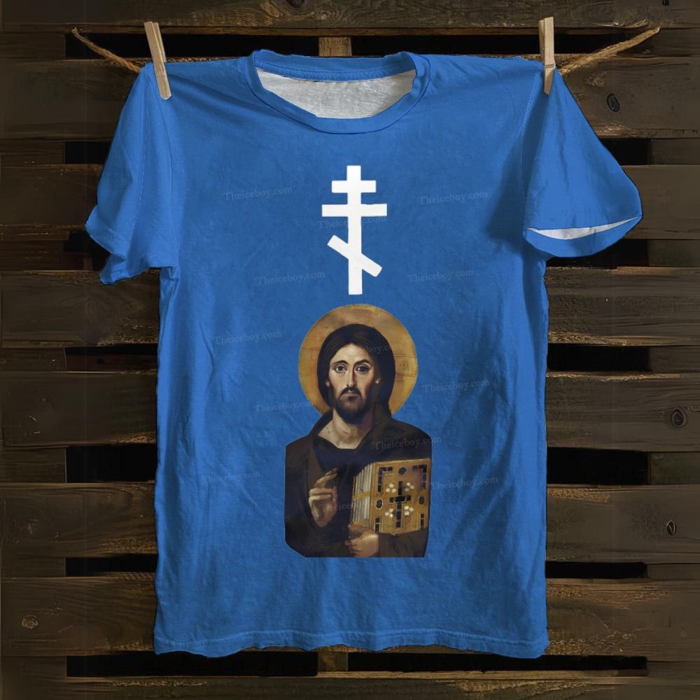 Christian Cross Cotton T-shirt