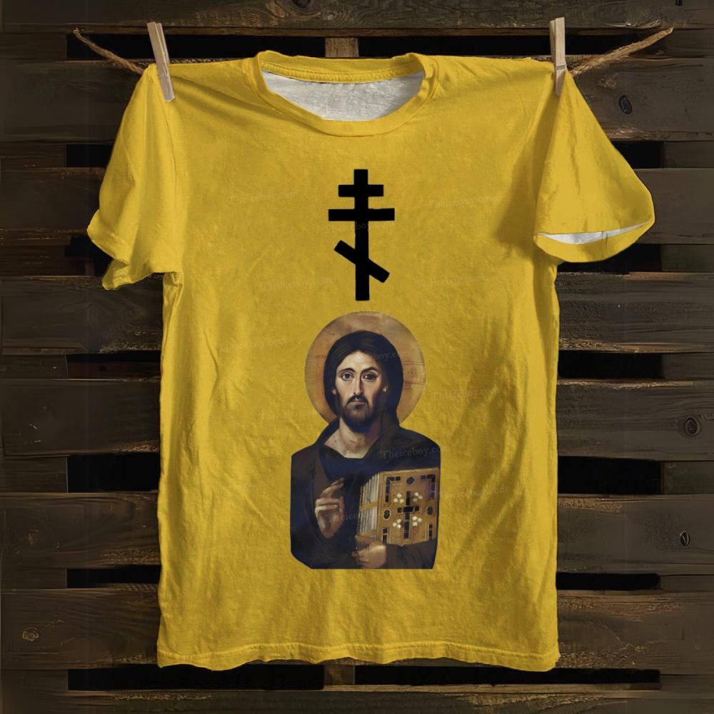 Christian Cross Cotton T-shirt