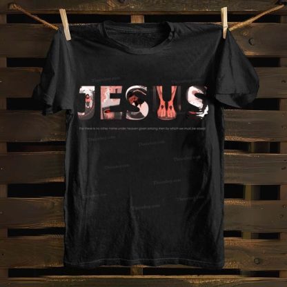 Jesus Alphabet Art Cotton T-shirt