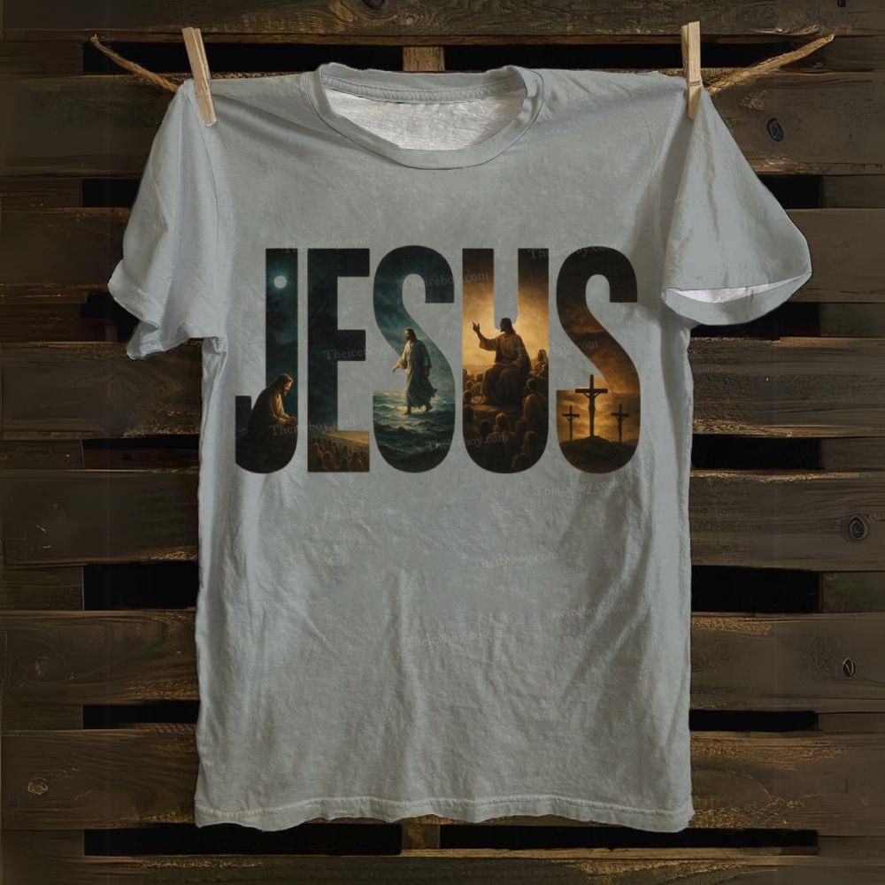 Jesus Art Cotton T-shirt