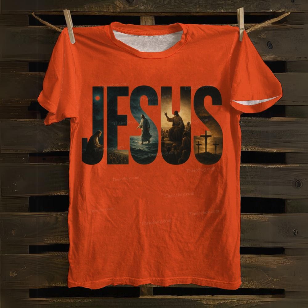 Jesus Art Cotton T-shirt
