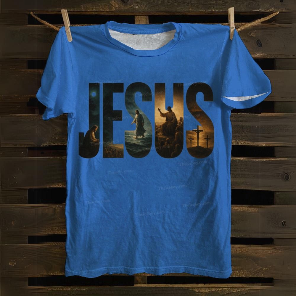 Jesus Art Cotton T-shirt