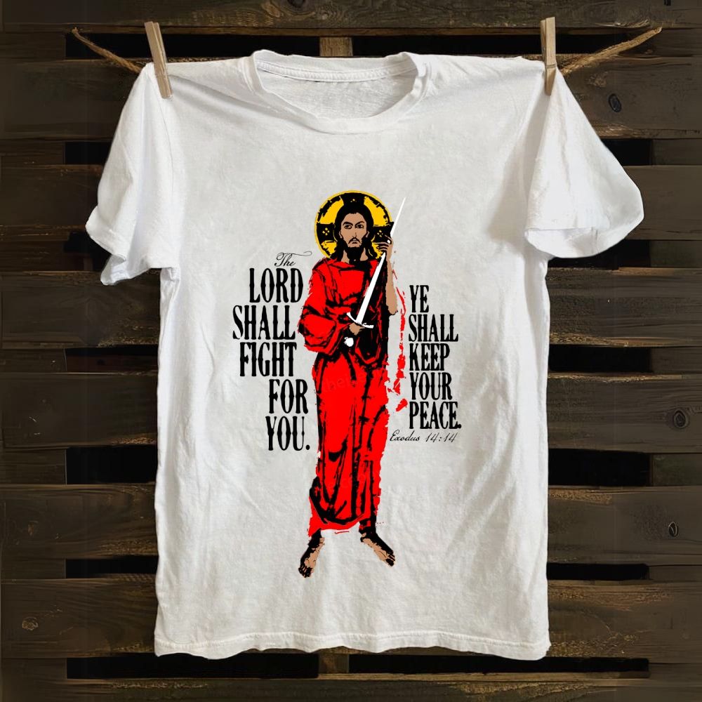Lord Shall Fight For You cotton T-shirt