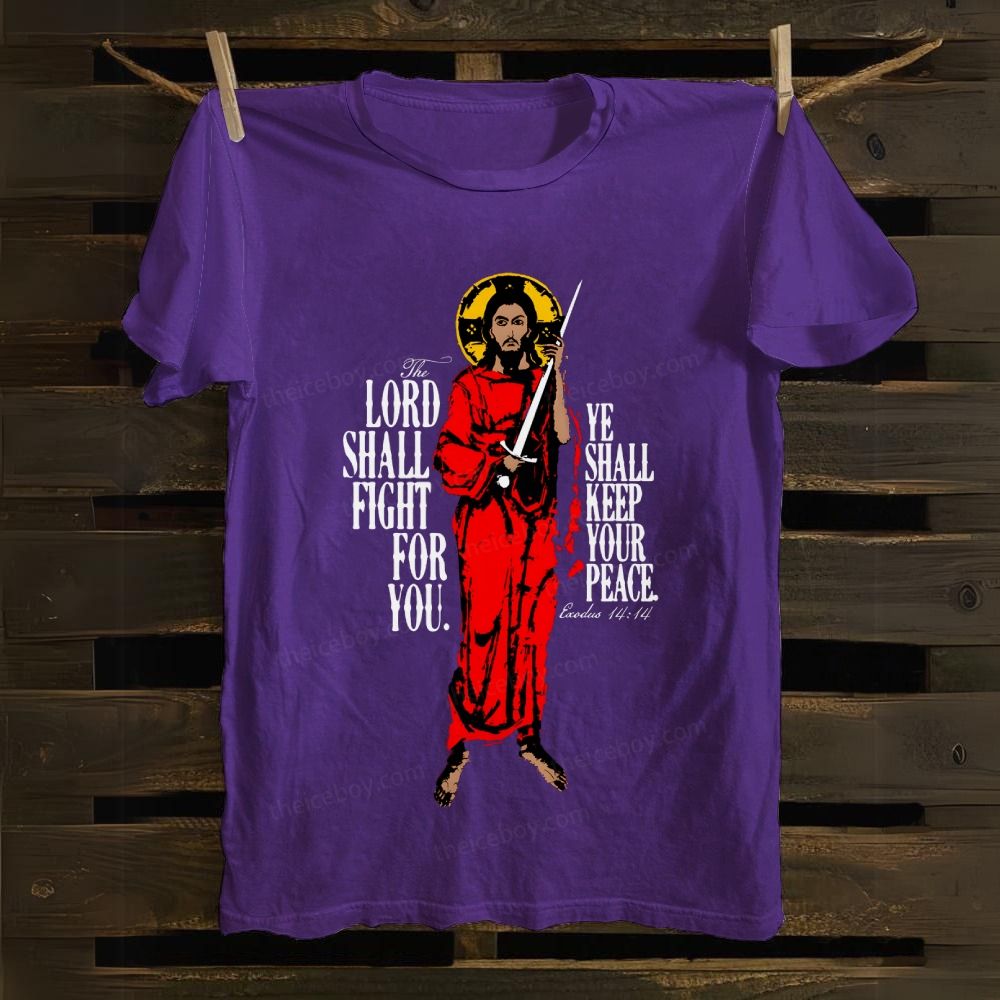 Lord Shall Fight For You cotton T-shirt