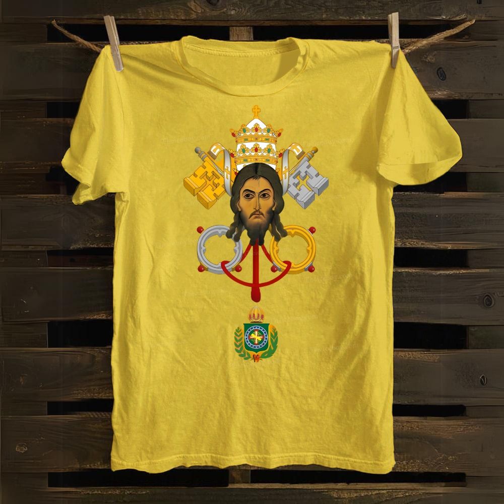 Papal Coat of Arms Crossed keys Cotton T-shirt
