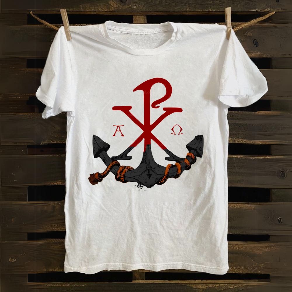 Chi Rho Anchor Cotton T-shirt