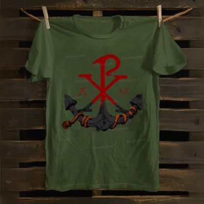 Chi Rho Anchor Cotton T-shirt