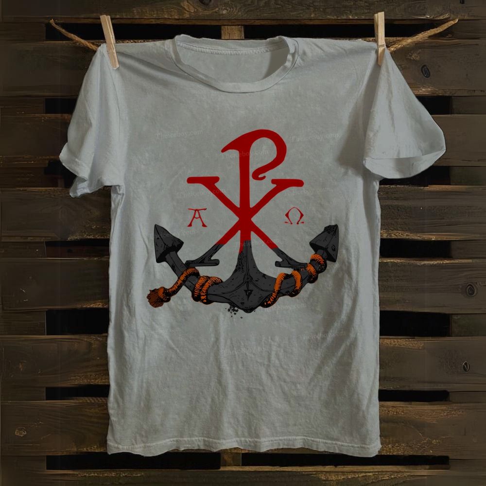Chi Rho Anchor Cotton T-shirt