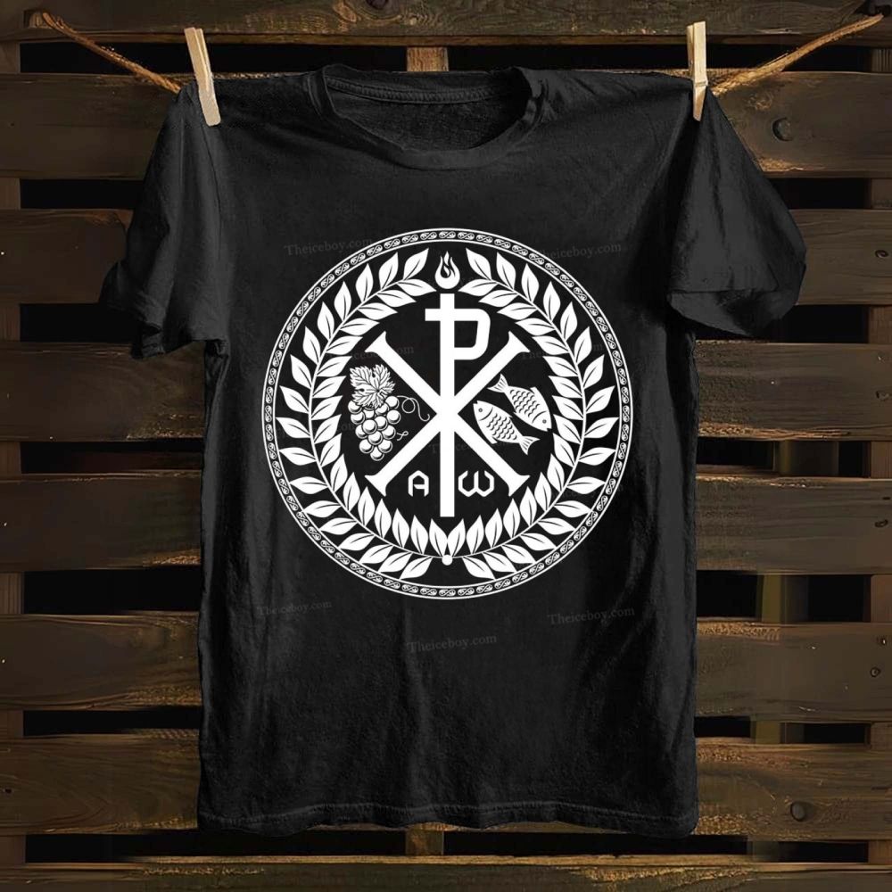 Monogram of Jesus Christ Chrismon Magnet Cotton T-shirt