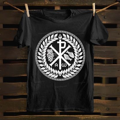 Monogram of Jesus Christ Chrismon Magnet Cotton T-shirt