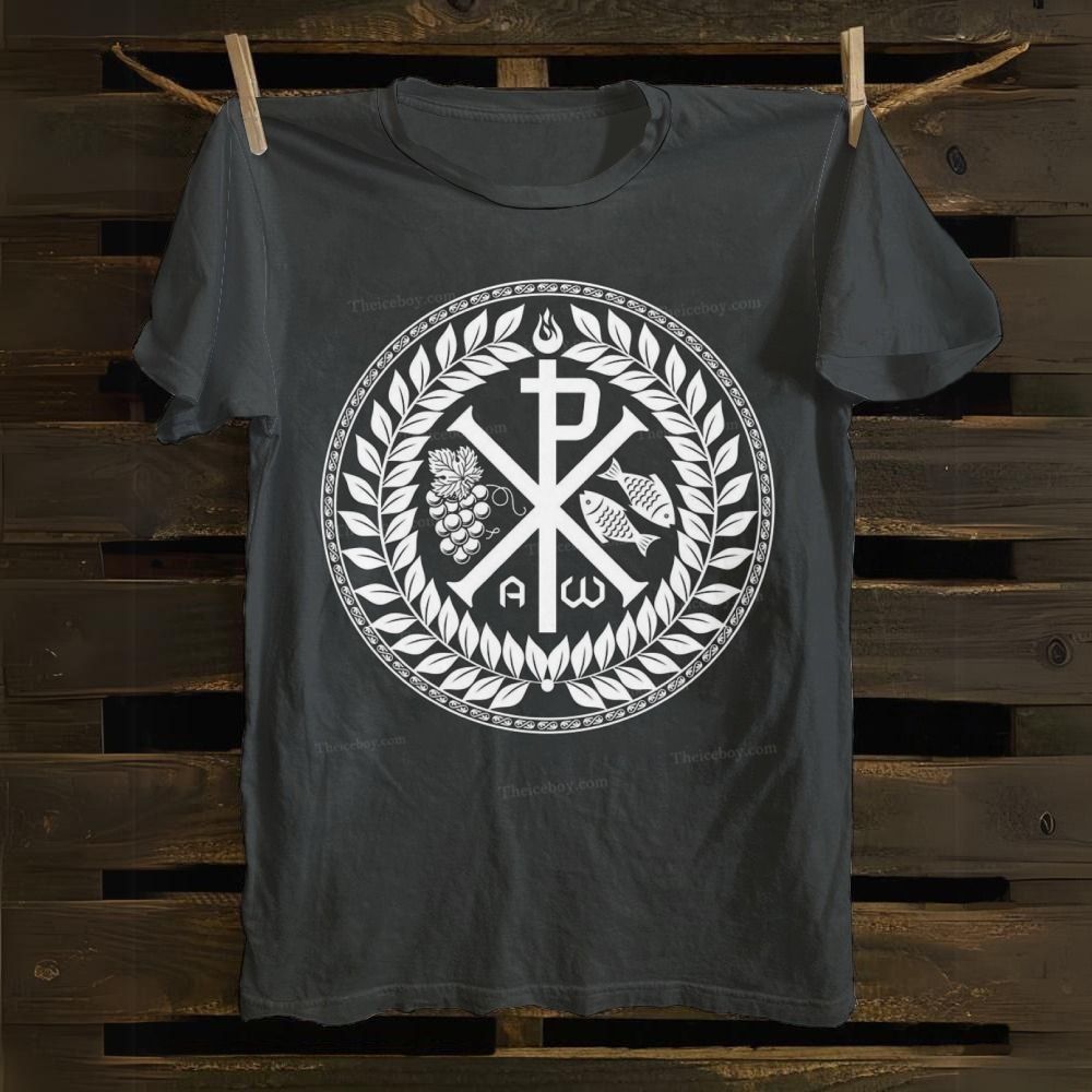Monogram of Jesus Christ Chrismon Magnet Cotton T-shirt