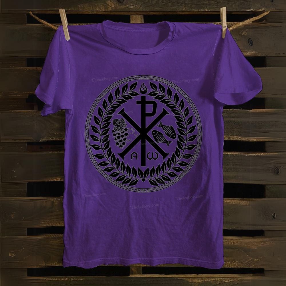 Monogram of Jesus Christ Chrismon Magnet Cotton T-shirt