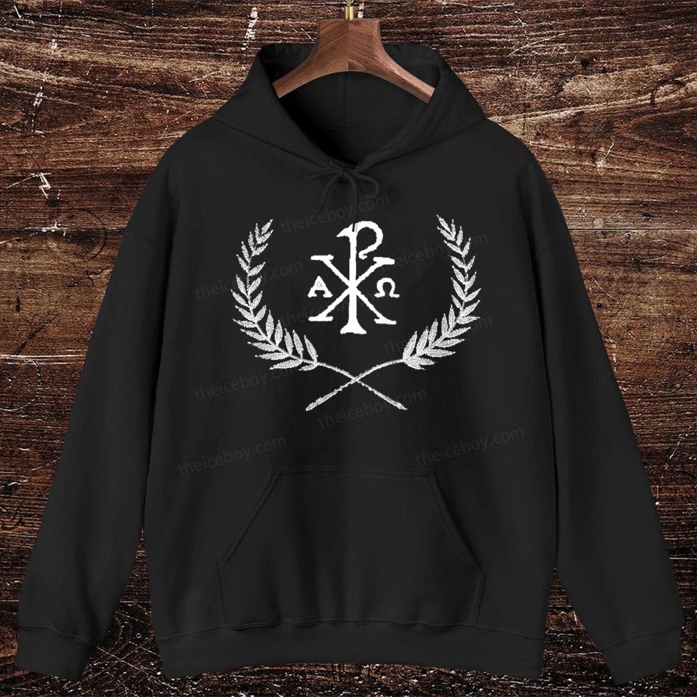 Chi Rho Oversized Cotton Hoodies