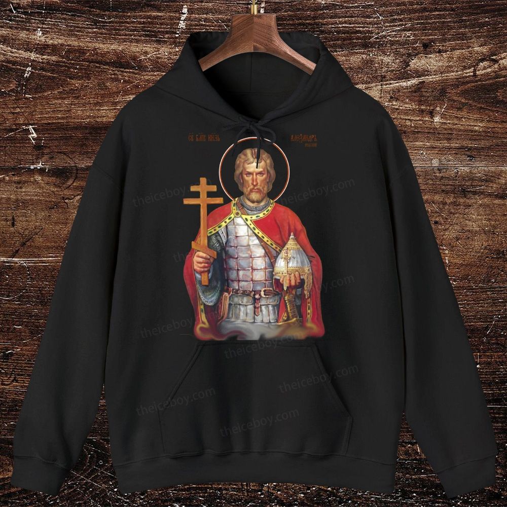 Alexander Nevsky Oversized Cotton Hoodies