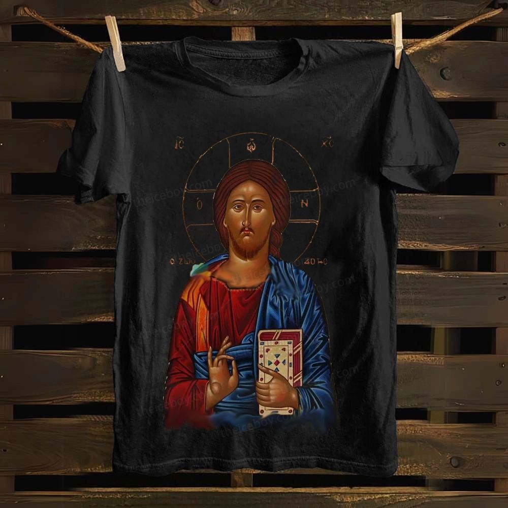 Christ Jesus Victory cotton T-shirt