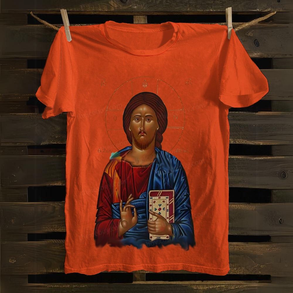 Christ Jesus Victory cotton T-shirt