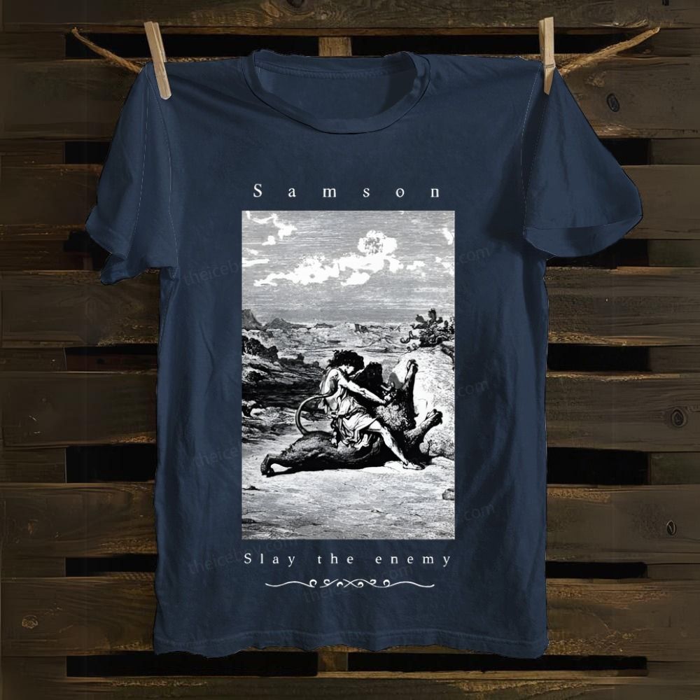 Samson Slay The Enemy Cotton T-shirt