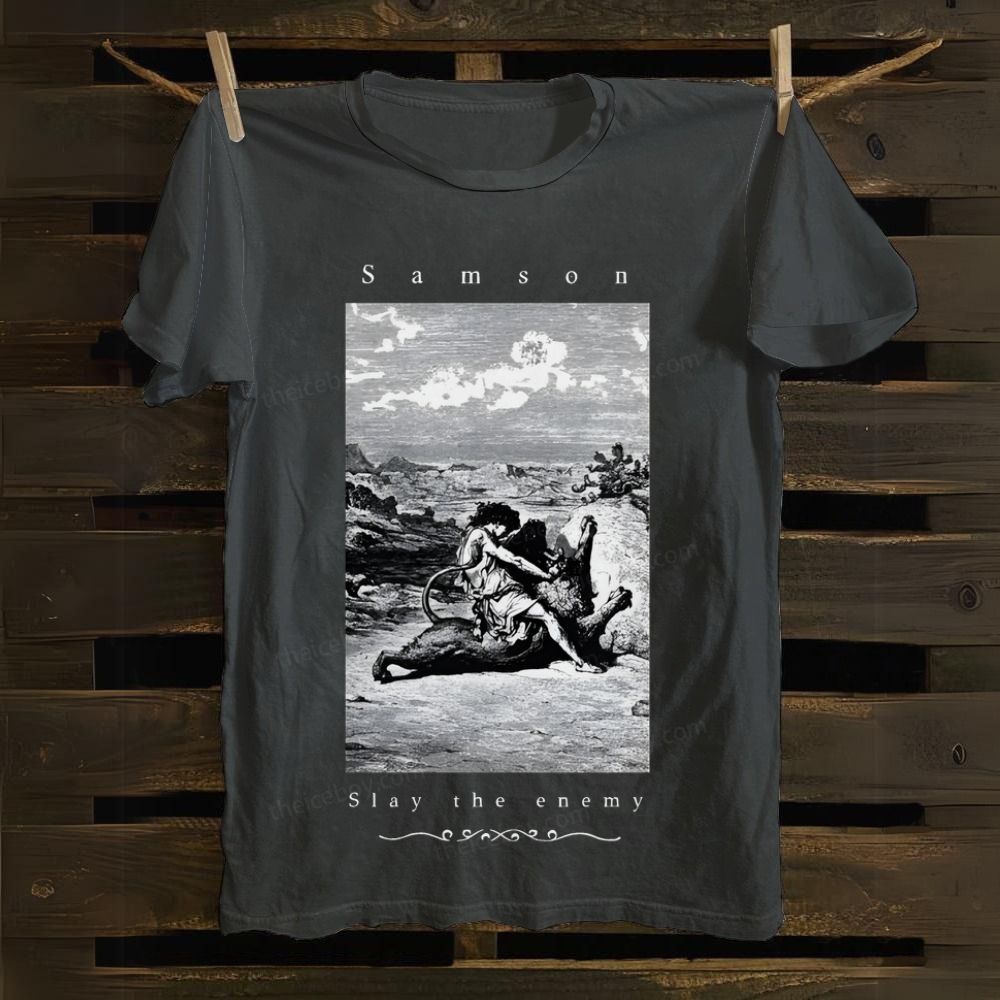 Samson Slay The Enemy Cotton T-shirt