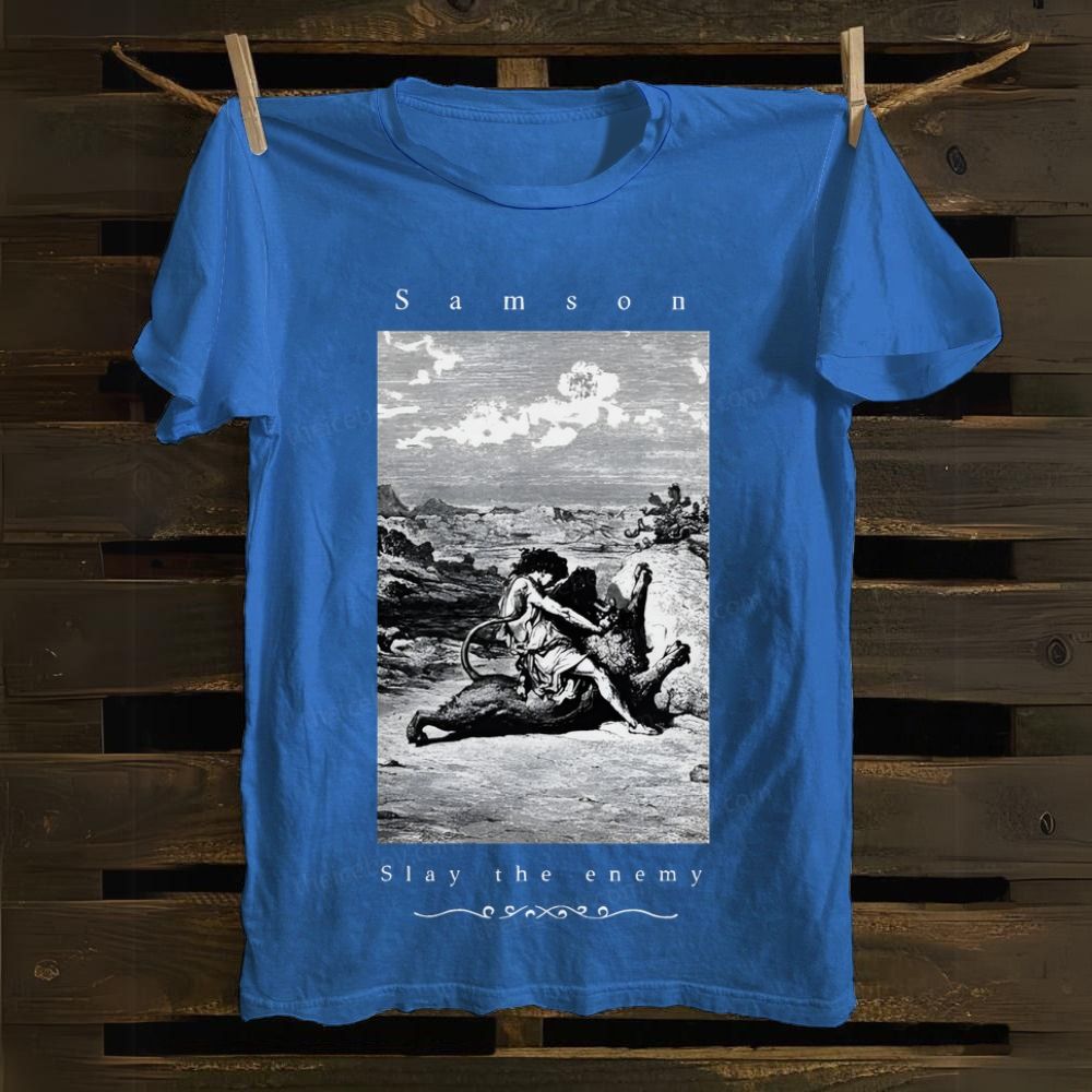 Samson Slay The Enemy Cotton T-shirt